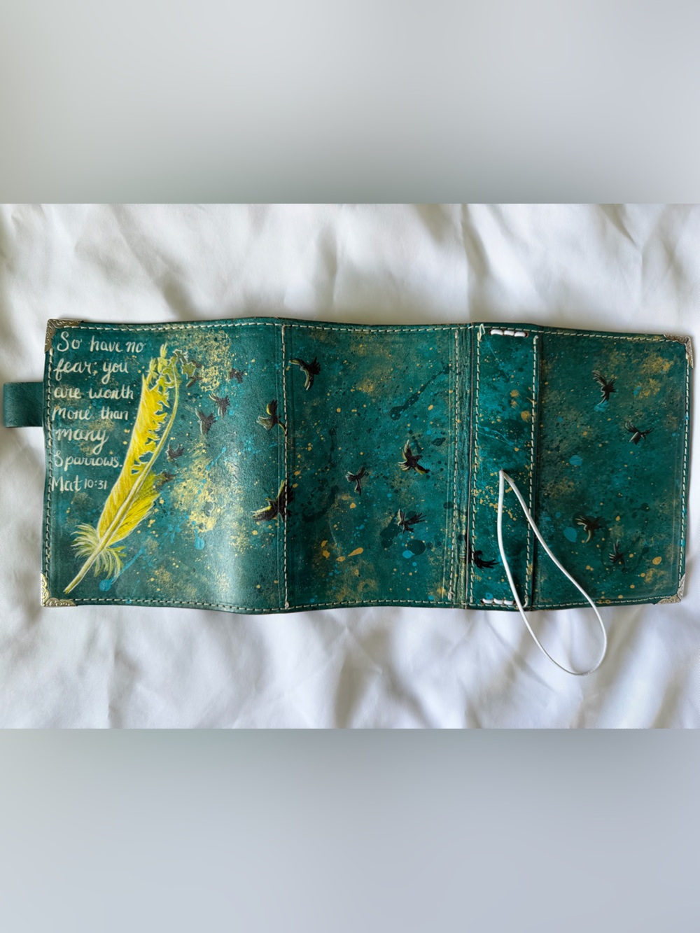 Unique one of a kind travelers notebook A6 or pocket size - Picture 10 of 13